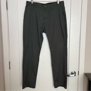 Volcom Pants Mens Size 36 Dark Gray Chino Straight Leg Flat Front Casual